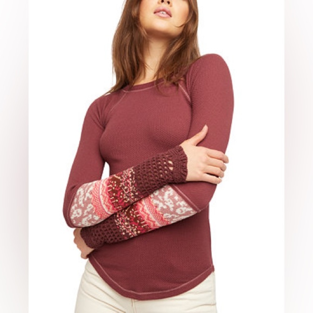 <3 Free People Rio Vino Sweater S Size